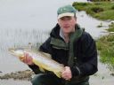 Hugo With a 6lbs 4oz Orkney Trout  27th May 2005